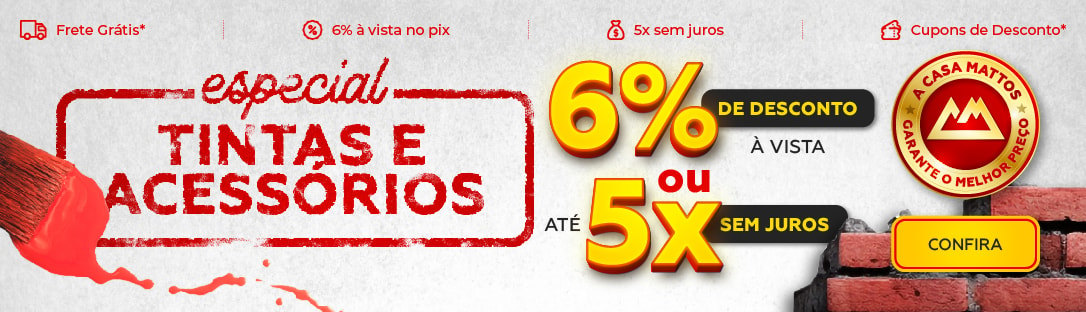 Tintas e Acessórios em Oferta | Casa Mattos