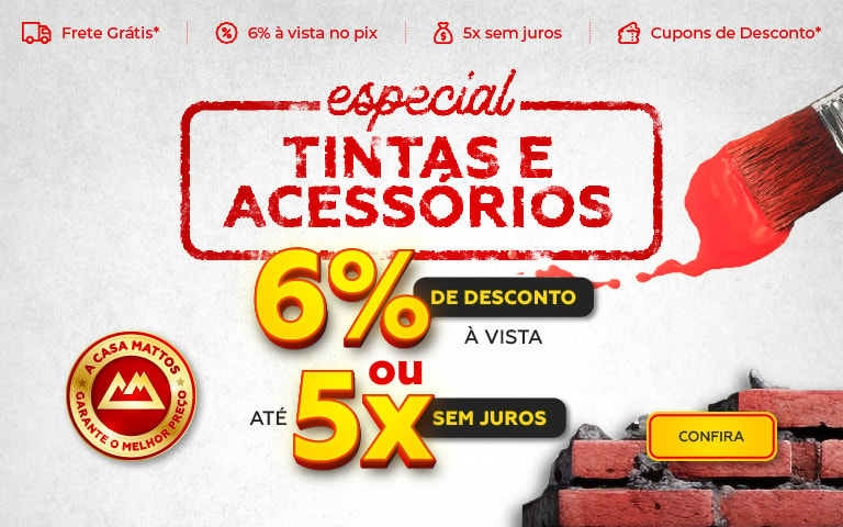 Tintas e Acessórios em Oferta | Casa Mattos