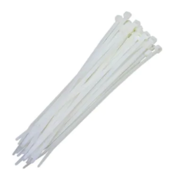 Abraçadeira Branca de Nylon 100x2,5mm Thompson