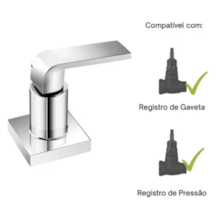 Acabamento de Registro Base de Gaveta Goa Slim 3/4 Cromado