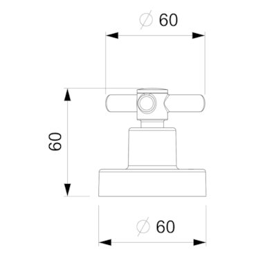 Acabamento de Registro Celite One Base Deca 1/2", 3/4",1"