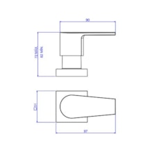 Acabamento para Registro de Pressão Deca 1/2", 3/4" Level