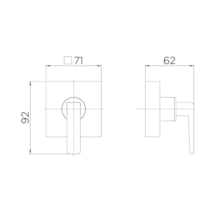 Acabamento para Registro DocolBase 1.1/4", 1.1/2" Stillo