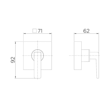 Acabamento para Registro DocolBase 1.1/4", 1.1/2" Stillo