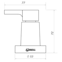 Acabamento Tigre para Registro Creato 1/2", 3/4" e 1"