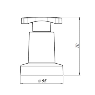 Acabamento Universal Nova Gyro 3/4 Cromado