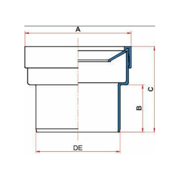 Adaptador Para Saída de Vaso Sanitário PVC Esgoto 100mm