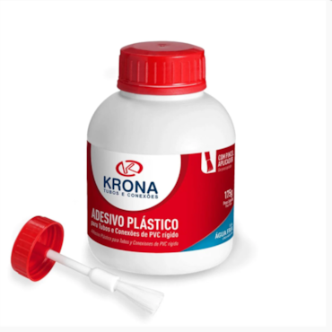 Adesivo Plástico com Pincel Krona Para Pvc 175g Adesivo Plástico com Pincel Krona Para Pvc 175g