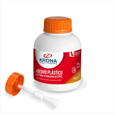 Adesivo Plástico CPVC Com Pincel Ultraterm Krona 175g Adesivo Plástico CPVC Com Pincel Ultraterm Krona 175g