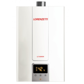 Aquecedor Lorenzetti Eletrônico Branco a Gás 1600D GLP 15l/min