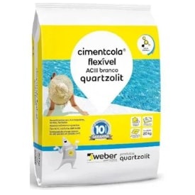 Argamassa Flexível Quartzolit ACIII Branca 20kg