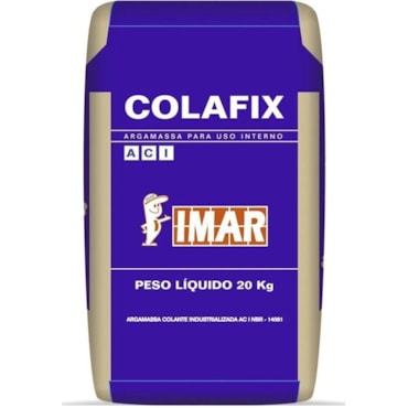Argamassa Interna Imar Colante Cinza 20kg Argamassa Interna Imar Colante Cinza 20kg