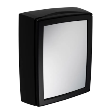 Armário de Banheiro Astra Porta Reversível de Sobrepor Preto 30x37