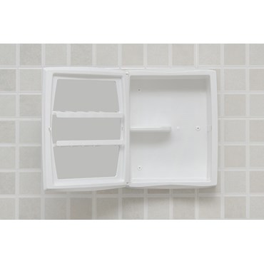 Armário Plástico de Banheiro Astra de Sobrepor com Porta Reversível 30x37cm