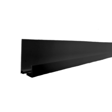 Arremate PVC Tipo F Araforros Preto 6m