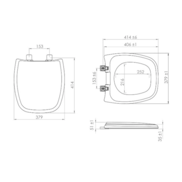 Assento Para Vaso Sanitário PP Fit/Versato/Stylus