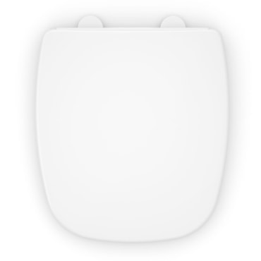 Assento Quadrado Original PP Softclose com Quick Release Celite City/Like Branco