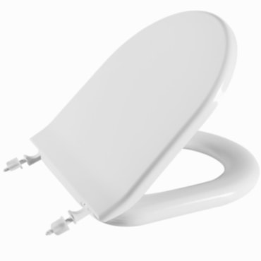 Assento Sanitário Astra Almofadado Oval Calypso Branco 01 Assento Sanitário Astra Almofadado Oval Calypso Branco 01