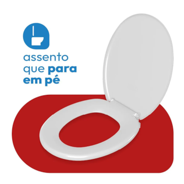 Assento Sanitário Astra Oval Anatômico Soft Branco