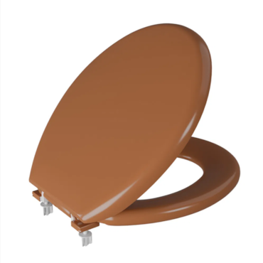 Assento Sanitário Oval Almofadado Astra TPK Caramelo 2 Assento Sanitário Oval Almofadado Astra TPK Caramelo 2