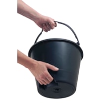 Balde Cortag Plástico 12L Preto