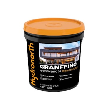 Balde Granffino Hydronorth Pedras Naturais Cinza Claro 20Kg