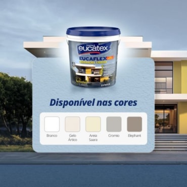 Balde Tinta Eucaflex Borracha Líquida Branco
