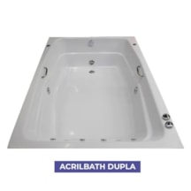 Banheira Acrilbath Dupla Topline 170x115cm Top Line Ouro Fino