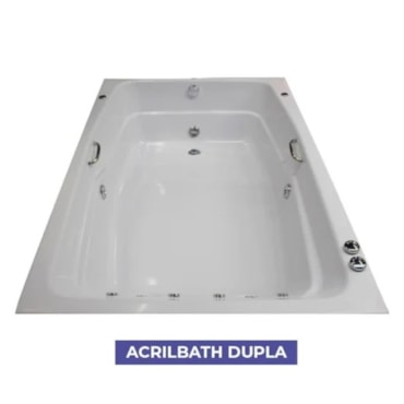Banheira Acrilbath Dupla Topline 170x115cm Top Line Ouro Fino