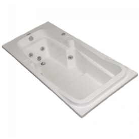 Banheira Ouro Fino Gold Cristal com Hidromassagem 150x80cm Branca