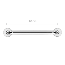 Barra de Apoio Reta Astra Inox 80cm