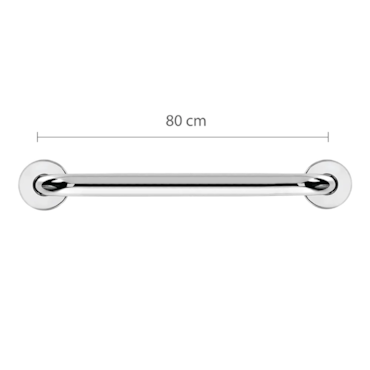 Barra de Apoio Reta Astra Inox 80cm