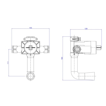 Base Misturador para Ducha Higiênica Monocomando Deca 4984000