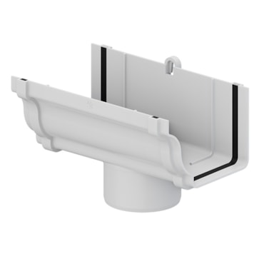 Bocal Circular Aquapluv Style Branco Tigre Bocal Circular Aquapluv Style Branco Tigre