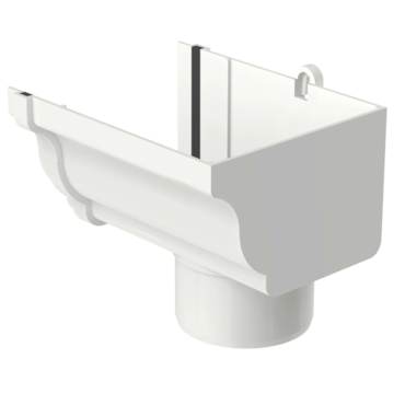 Bocal Circular Aquapluv Style Direita Branco