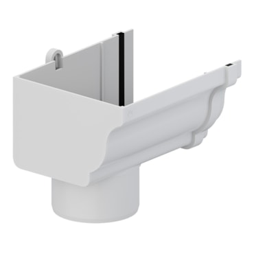 Bocal Circular Aquapluv Style Esquerda Branco