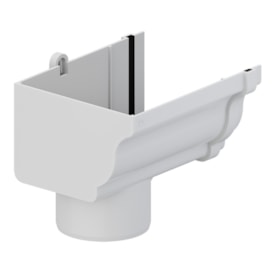 Bocal Circular Aquapluv Style Esquerda Branco