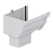 Bocal Retangular Aquapluv Style Esquerda Branco