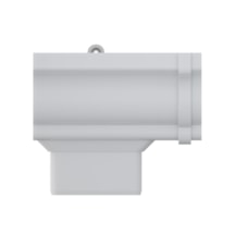 Bocal Retangular Aquapluv Style Esquerda Branco
