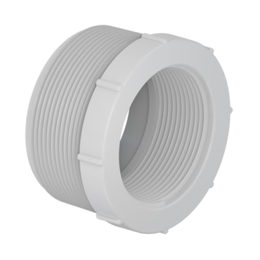 Bucha de Redução Curta PVC Branco Roscável 1.1/4x3/4mm Bucha de Redução Curta PVC Branco Roscável 1.1/4x3/4mm