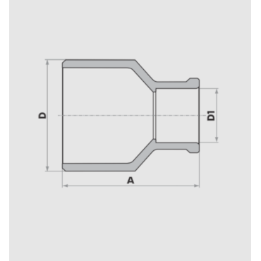 Bucha de Redução Soldável Longa 60x32mm