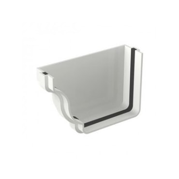 Cabeceira Esquerda Para Calha Aquapluv Style Branca Tigre