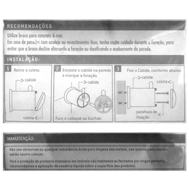 Cabide Universal 5080 Cromado