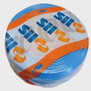 Cabo Azul de Energia em PVC/Cobre Flex Sil Neutro Rolo 10mm com 100m 750V