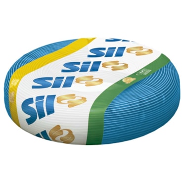 Cabo Azul de Energia em PVC/Cobre Flex Sil Neutro Rolo 6mm com 100m 750V Cabo Azul de Energia em PVC/Cobre Flex Sil Neutro Rolo 6mm com 100m 750V