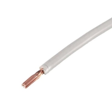 Cabo Branco de Energia em PVC/Cobre Flex Sil Fase Rolo 1,5mm com 100m 750V