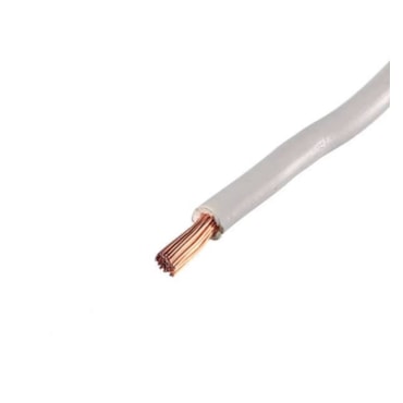 Cabo Branco de Energia em PVC/Cobre Flex Sil Fase Rolo 2,5mm com 100m 750V