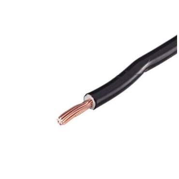 Cabo Preto de Energia em PVC/Cobre Flex Sil Fase Rolo 10mm com 100m 750V