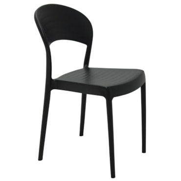 Cadeira Tramontina em Fibra de Vidro / Polipropileno Preto Eco Sissi Cadeira Tramontina em Fibra de Vidro / Polipropileno Preto Eco Sissi
