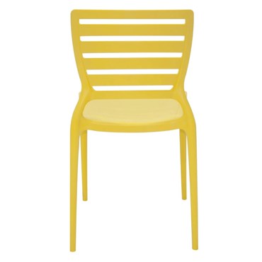 Cadeira Tramontina em Polipropileno Amarelo Sofia Vazada